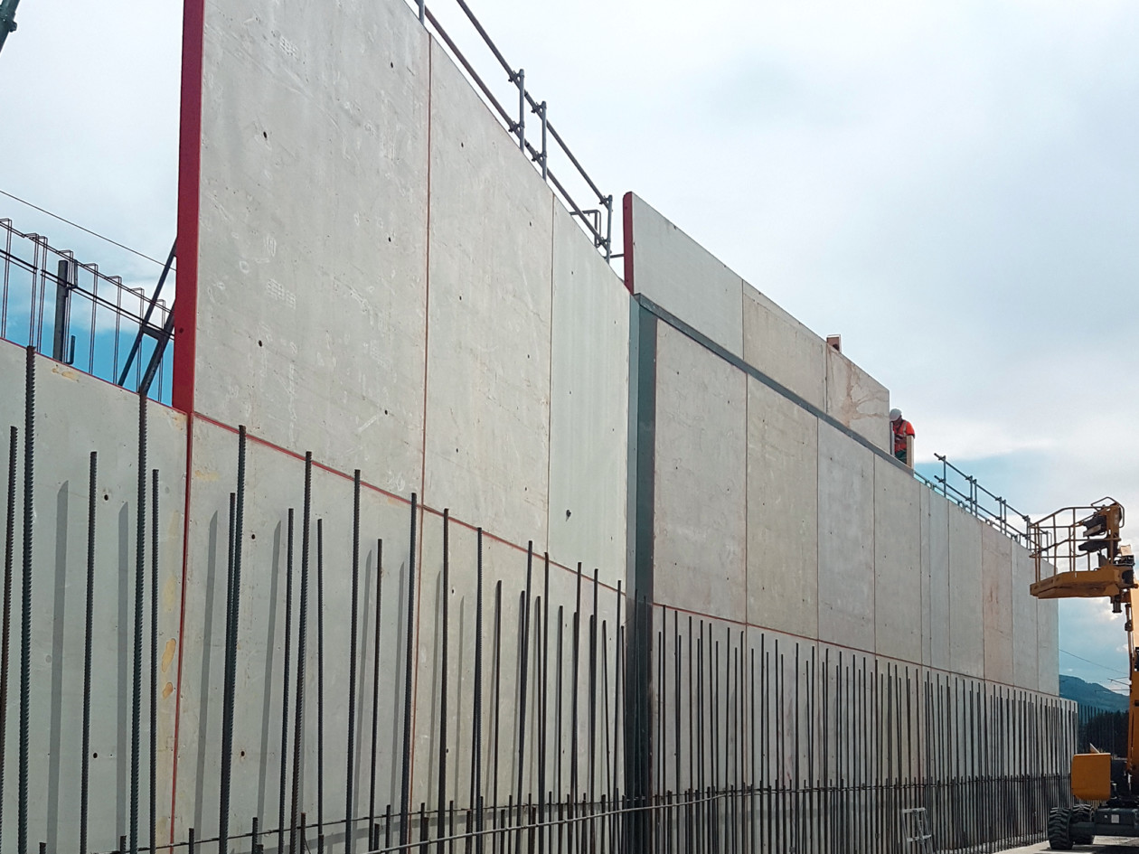 A formwork construction in Versoud France