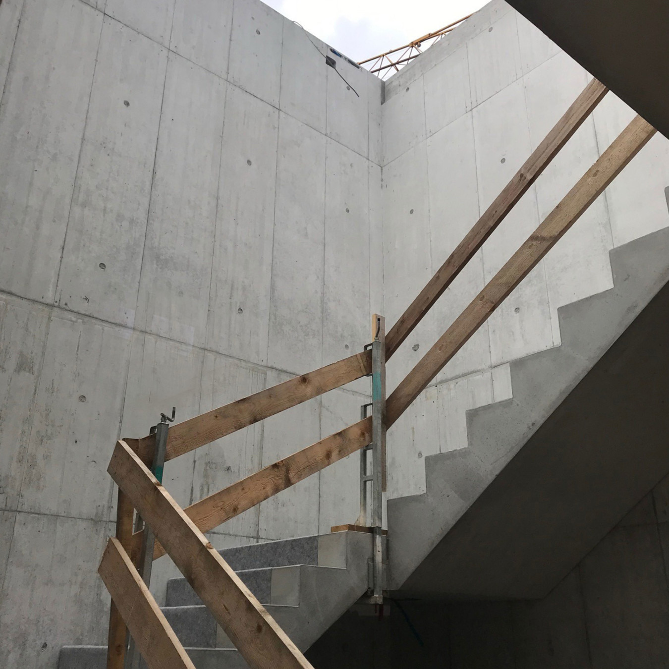 Treppe mit Betonflächen