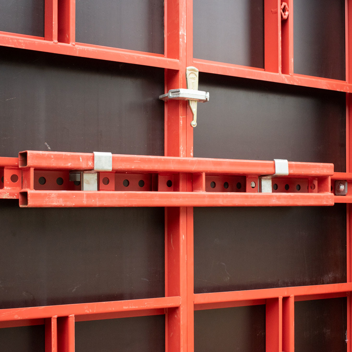 Two wall formwork panels connected