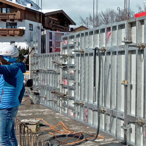 Wallformwork on a residential development
