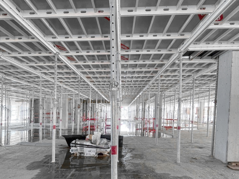 MevaDec Slab Formwork with Drop-head-beam-panel method (FTE)