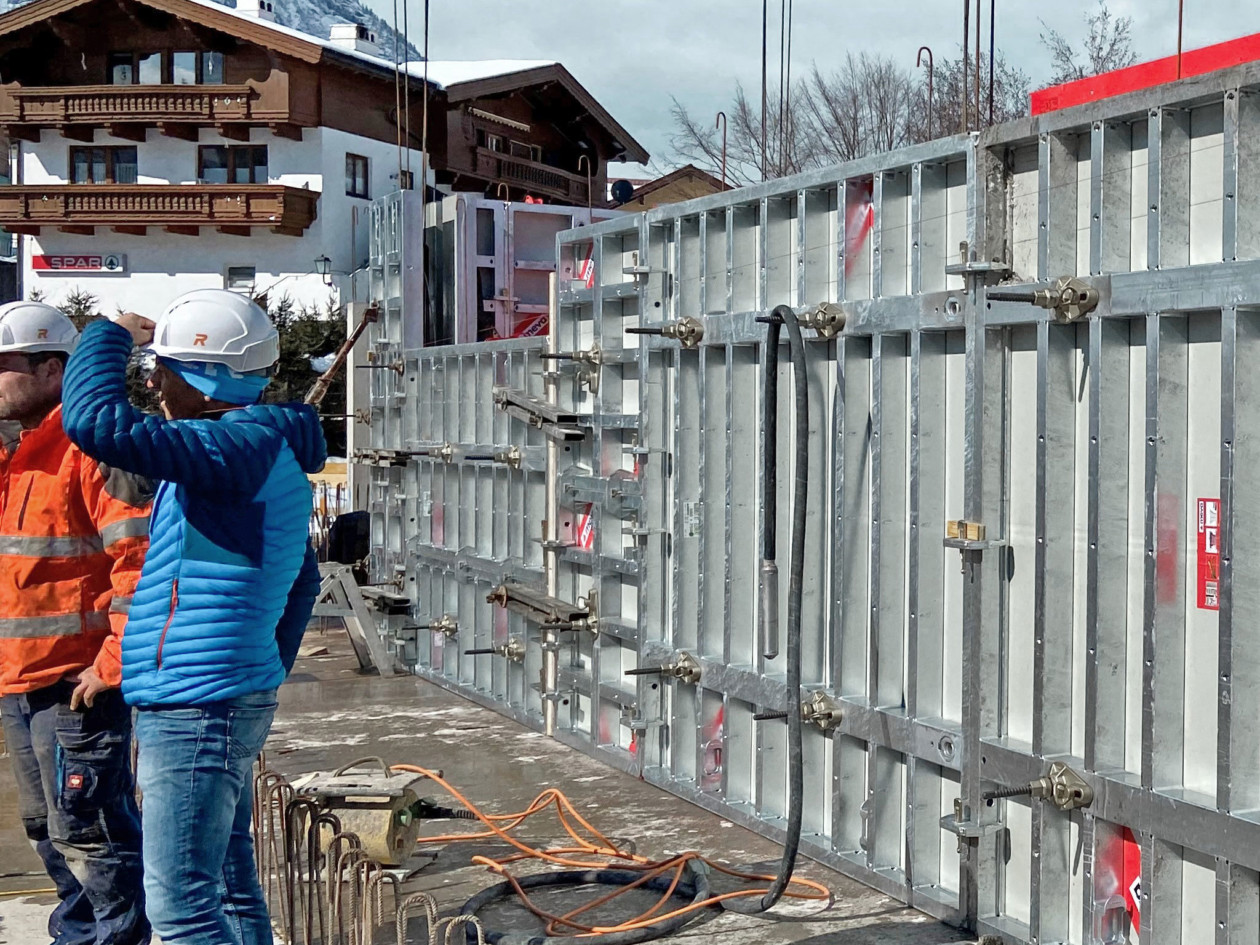 Wallformwork on a residential development