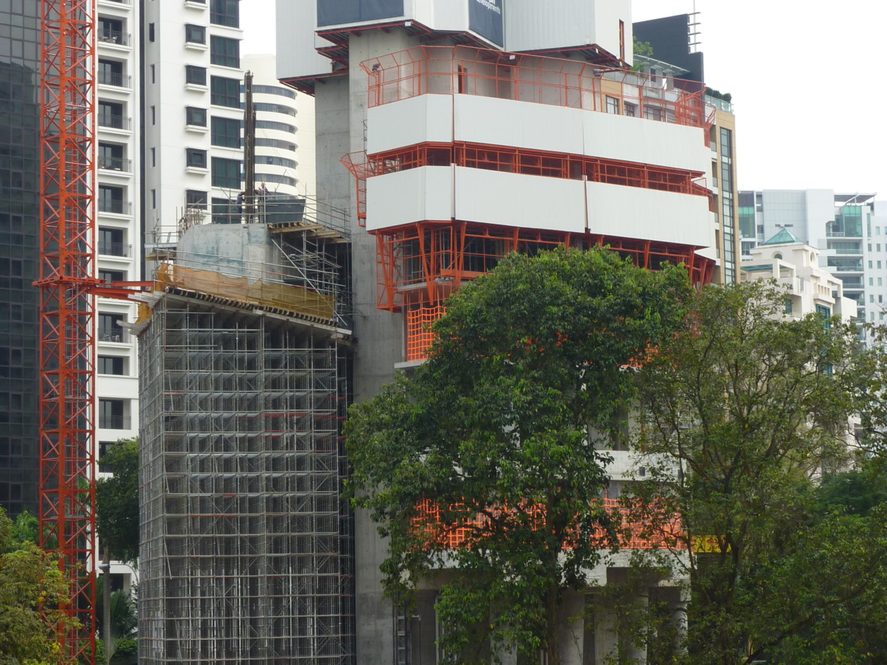 Construction of Admore Park in Singapore using MEVAs MAC automatic climbing system