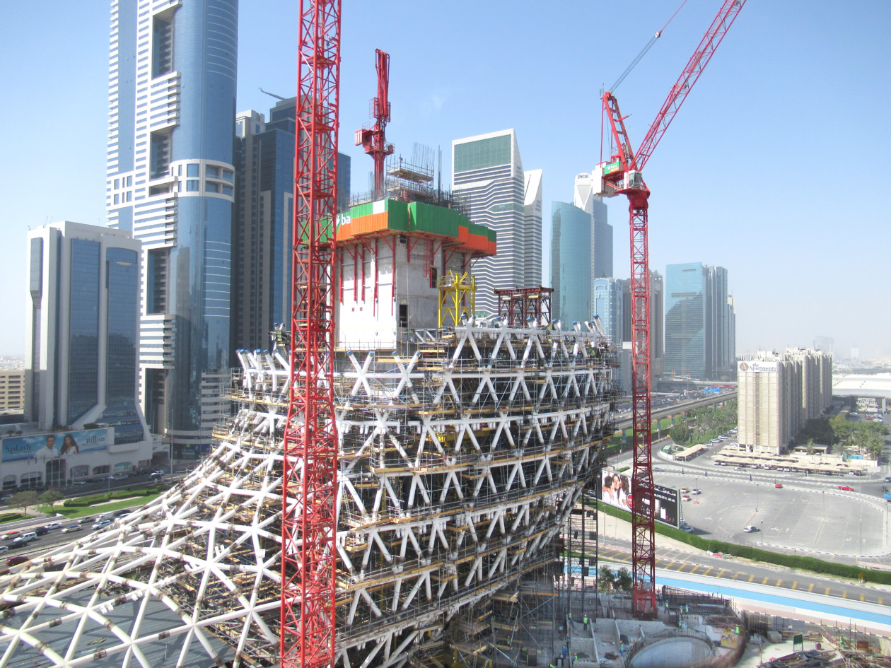 The Museum of the Future in Dubai UAE under construction