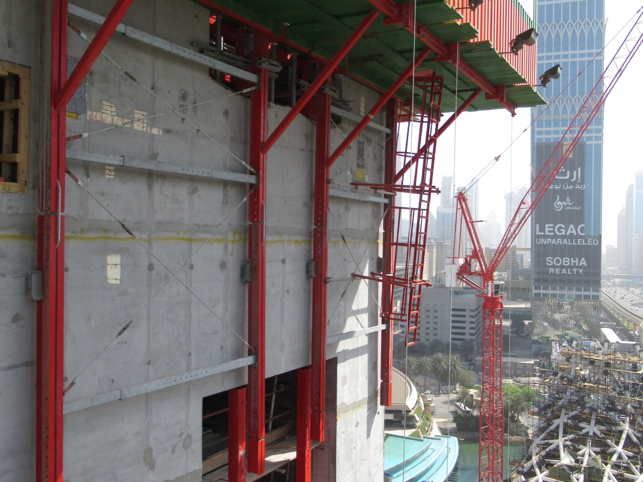 MEVA formwork systems used to construct the Museum of the Future in Dubai UAE