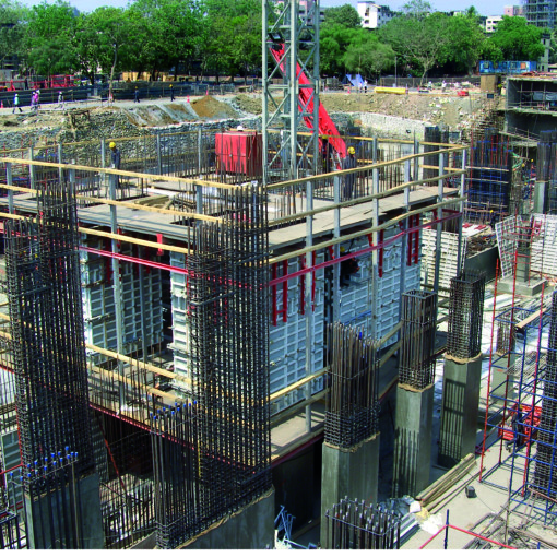 Construction of the Royal Palace Mumbai India