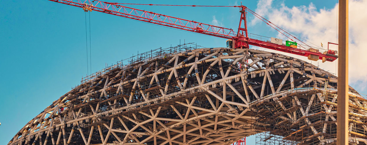 The complex architecture used on the Museum of the future in Dubai